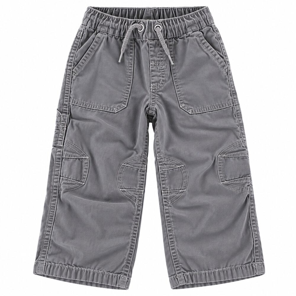 Hanna Andersson Gray 3T Reinforced Knee Cotton Pants